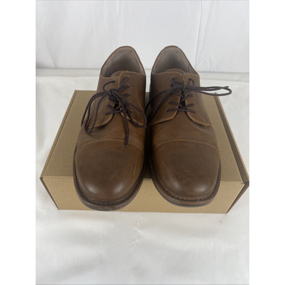 Marona Men's Brown Cap Toe Dress Shoes Oxford Lace Up Size 11 Casual Business
